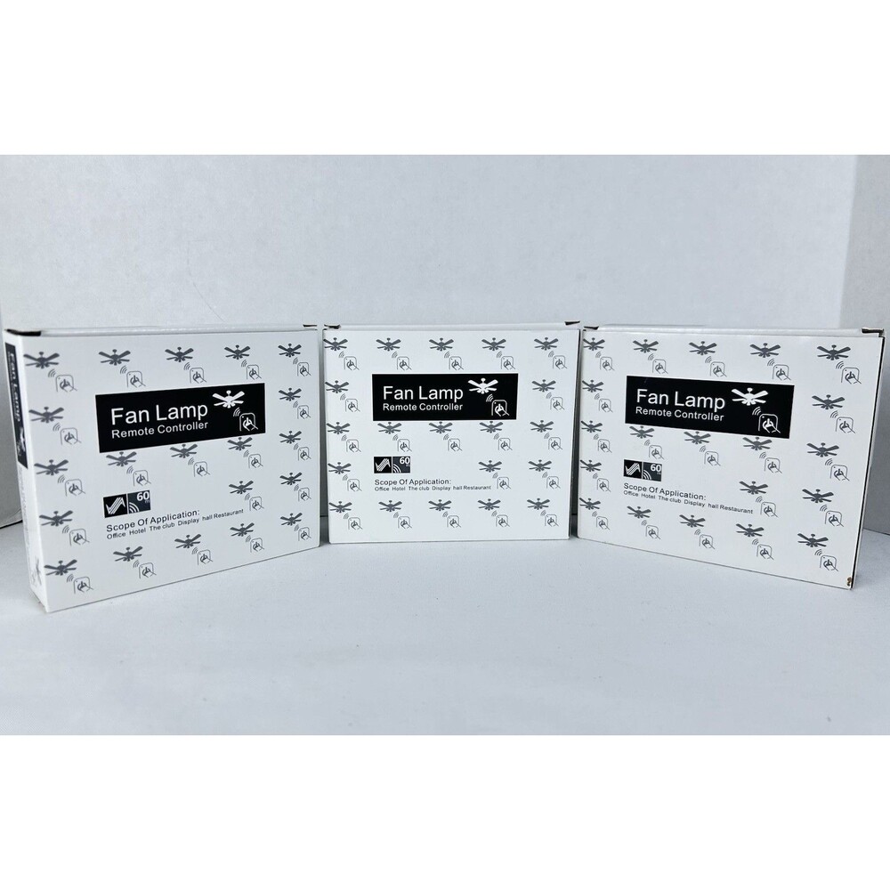 New Ceiling Fan Lamp Remote Controllers with Receivers Lot of 3